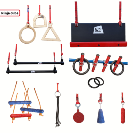 מבצע !!!!!! נינג'ה קיוב - מתקן נינג'ה לגינה + 16 מכשולים - Image 8